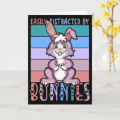 バニーに気を取られやすい可愛いバニー好き カード (黄色い花)