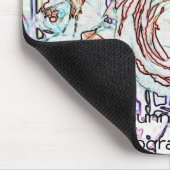 バニーのばら色のマウスパッド マウスパッド (コーナー)