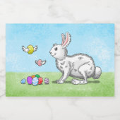 バニーのイースターエッグ フードラベル (シングルラベル)