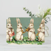 バニーのイースター甘い音楽的なブランチ 招待状 (スタンド正面)