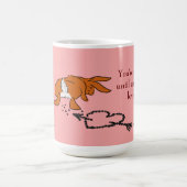 バニーのウンチのハートのマグ! コーヒーマグカップ (中央)