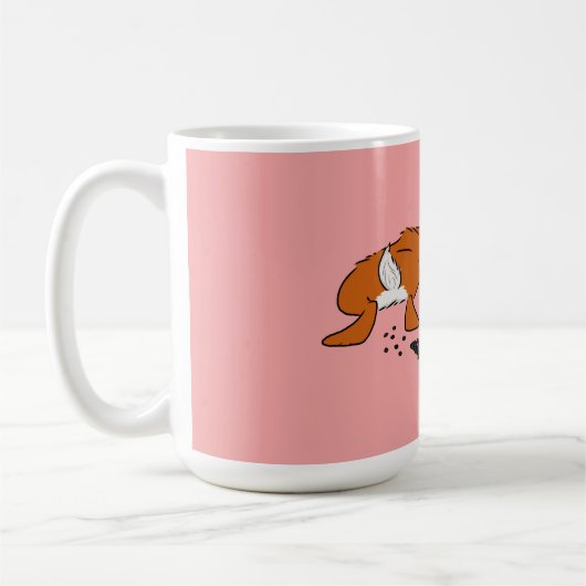 バニーのウンチのハートのマグ! コーヒーマグカップ (左)