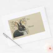 バニーのギフトステッカーのバーナード 長方形シール (封筒)