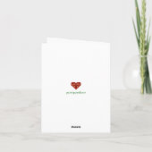 バニーのクッキー焼き込みホリデーカード シーズンカード (裏面)