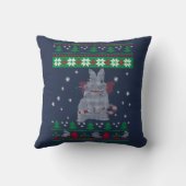 バニーのクリスマス クッション (裏面)