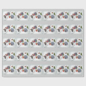 バニーのクリスマス・パーティの包装紙 ラッピングペーパー (フラット)