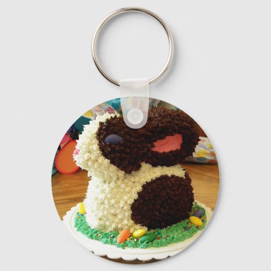 バニーのケーキII キーホルダー (正面)