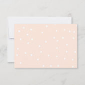 バニーのサンキューカードのイースターピンクの女の子 サンキューカード (裏面)