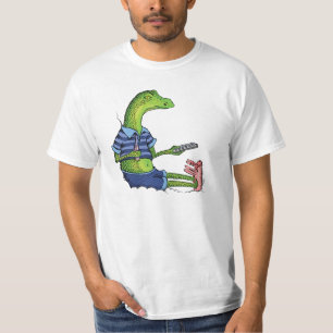 バニーのスリッパを持つトカゲ Tシャツ