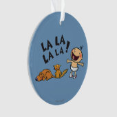 バニーのスリッパを持つレスリーPatricelliの歌うベビー オーナメント (正面)