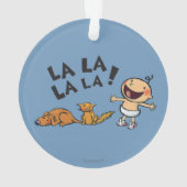 バニーのスリッパを持つレスリーPatricelliの歌うベビー オーナメント (裏面)