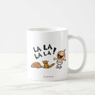バニーのスリッパを持つレスリーPatricelliの歌うベビー コーヒーマグカップ