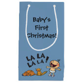 バニーのスリッパを持つレスリーPatricelliの歌うベビー スモールペーパーバッグ (正面)