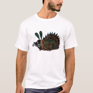 バニーのハリネズミおよび燃えるようなにんじん Tシャツ