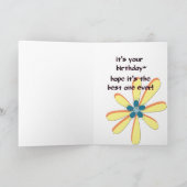 バニーのバースデー・カード カード (内部)