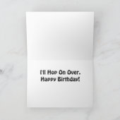 バニーのバースデー・カード カード (内部)