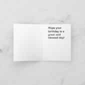 バニーのバースデー・カード カード (内部)