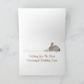 バニーのバースデー・カード カード (内部)