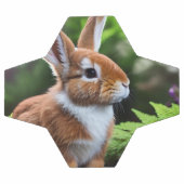 "バニーのベッツィ：甘い茶色と白い喜び" サッカーボール (フラット)