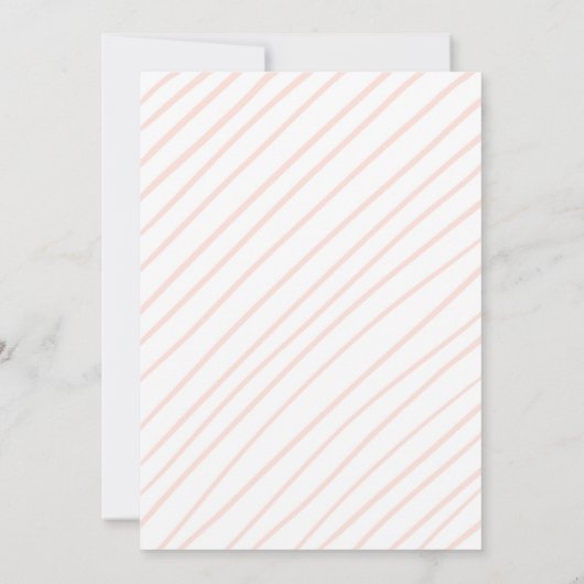 バニーのベビーシャワーの招待のウサギの春の花柄 招待状 (裏面)