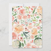 バニーのベビーシャワーの招待のモモのクリームイースター 招待状 (裏面)