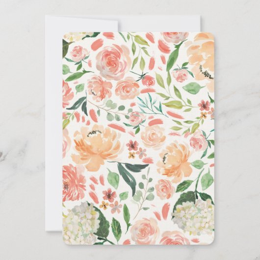 バニーのベビーシャワーの招待のモモのクリームイースター 招待状 (裏面)