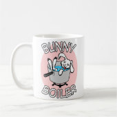 バニーのボイラー白いコーヒー・マグ コーヒーマグカップ (左)