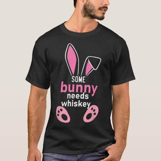 バニーの中にはウイスキーが必要なものもある Tシャツ (正面)