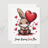 バニーの中にはバレンタインが大好きなものもある シーズンカード (正面/裏面)