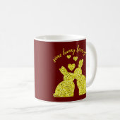 バニーの中には君を愛するものがある コーヒーマグカップ (正面右)