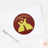 バニーの中には君を愛するものがある ラウンドシール (封筒)