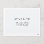 バニーの中には君を愛するものもいる。かわいいウサギ。キッズバレンタイン シーズンポストカード (裏面)