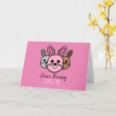 バニーの中には私を愛するものもいる カード (黄色い花)