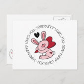 バニーの中には、あなたを愛するものもいる ポストカード (正面/裏面)
