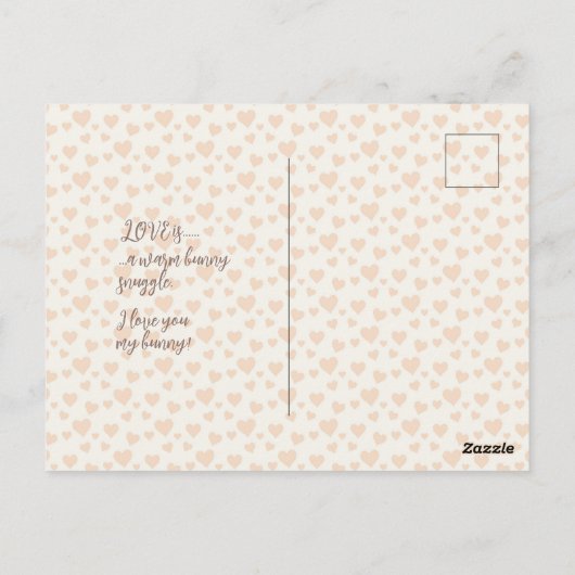 バニーの中には、あなたを愛するものもいる ポストカード (裏面)