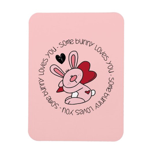 バニーの中には、あなたを愛するものもいる マグネット (縦)