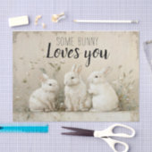 バニーの中には、あなたを愛するものもいる 薄葉紙 (クラフト)