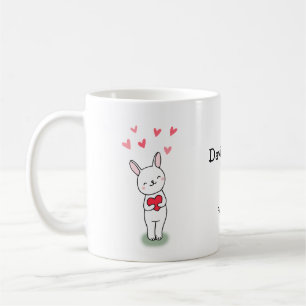 バニーの中には、かわいい名前をカスタムするマグ コーヒーマグカップ
