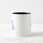 バニーの仏教の"感謝したバニー"のマグ ツートーンマグカップ (中央)