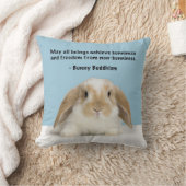 バニーの仏教LOPのバニーの枕 クッション (ブランケット)