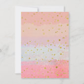 バニーの初誕生日招待の女の子フローラ 招待状 (裏面)