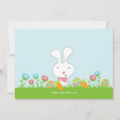 バニーの卵の狩りのイースターブランチのパーティの招待状 招待状 (裏面)