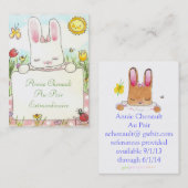 バニーの名刺 名刺 (正面/裏面)