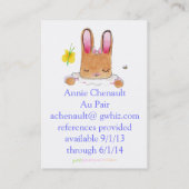 バニーの名刺 名刺 (裏面)