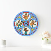 バニーの四季 ラージ壁時計 (ホーム)