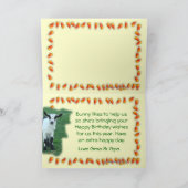 バニーの子ヤギ – -カスタマイズ任意の大事な行事と誰でも カード (内部)