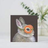 バニーの招待をチャックで取り付けて下さい 招待状 (スタンド正面)