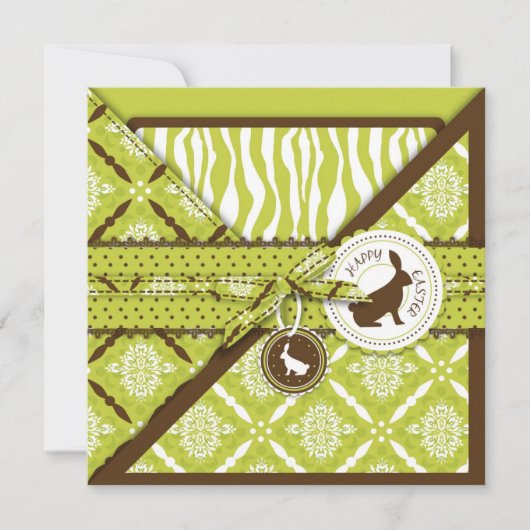 バニーの招待状の正方形について野生 招待状 (正面)