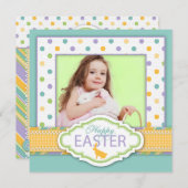 バニーの招待状の正方形2 招待状 (正面/裏面)