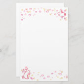 バニーの文房具 便箋 (正面/裏面)